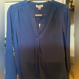 Navy blue blouse. With tags. Calvin Klein. Petite M.